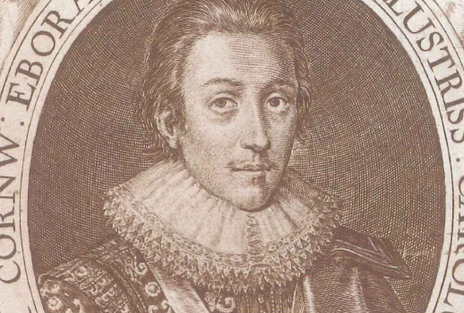 Charles I, engraved from a portrait when he was still the Duke of Cornwall