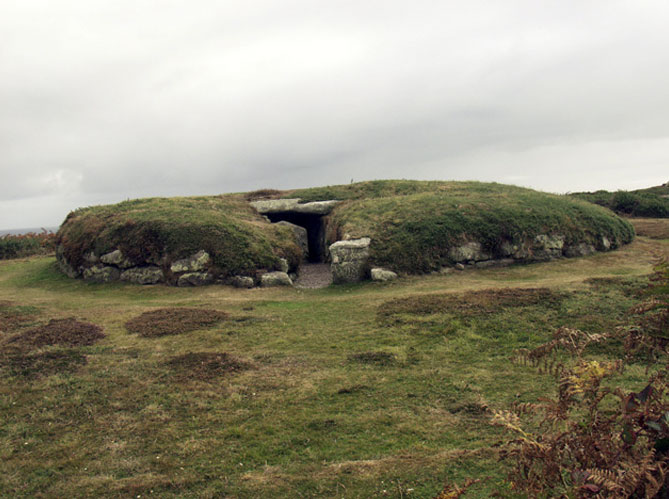 Great Tomb at Porth Hellick Down